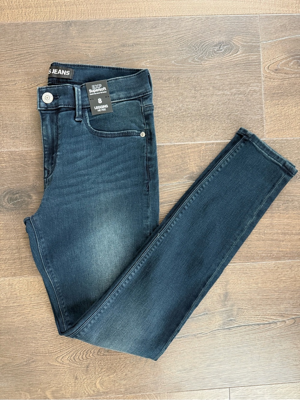 NWT Express Dark Blue SuperSoft Mid Rise Legging